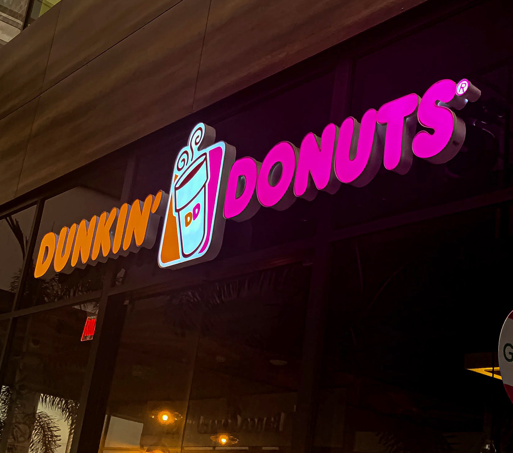 LED Channel Letters Signage for Dunkin Donuts in Wilmington