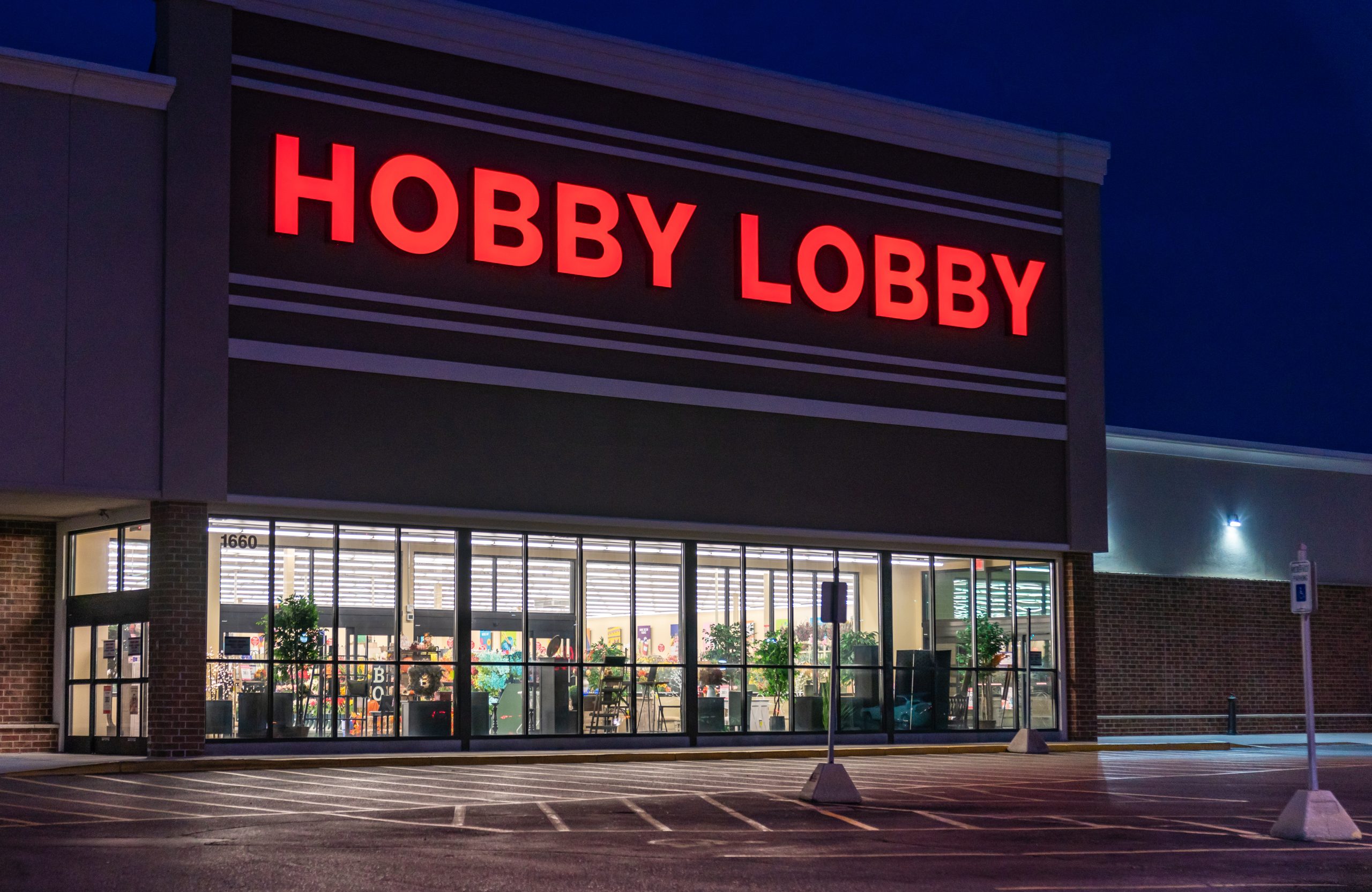 3D Channel Letters Storefront Signage for Hobby Lobby