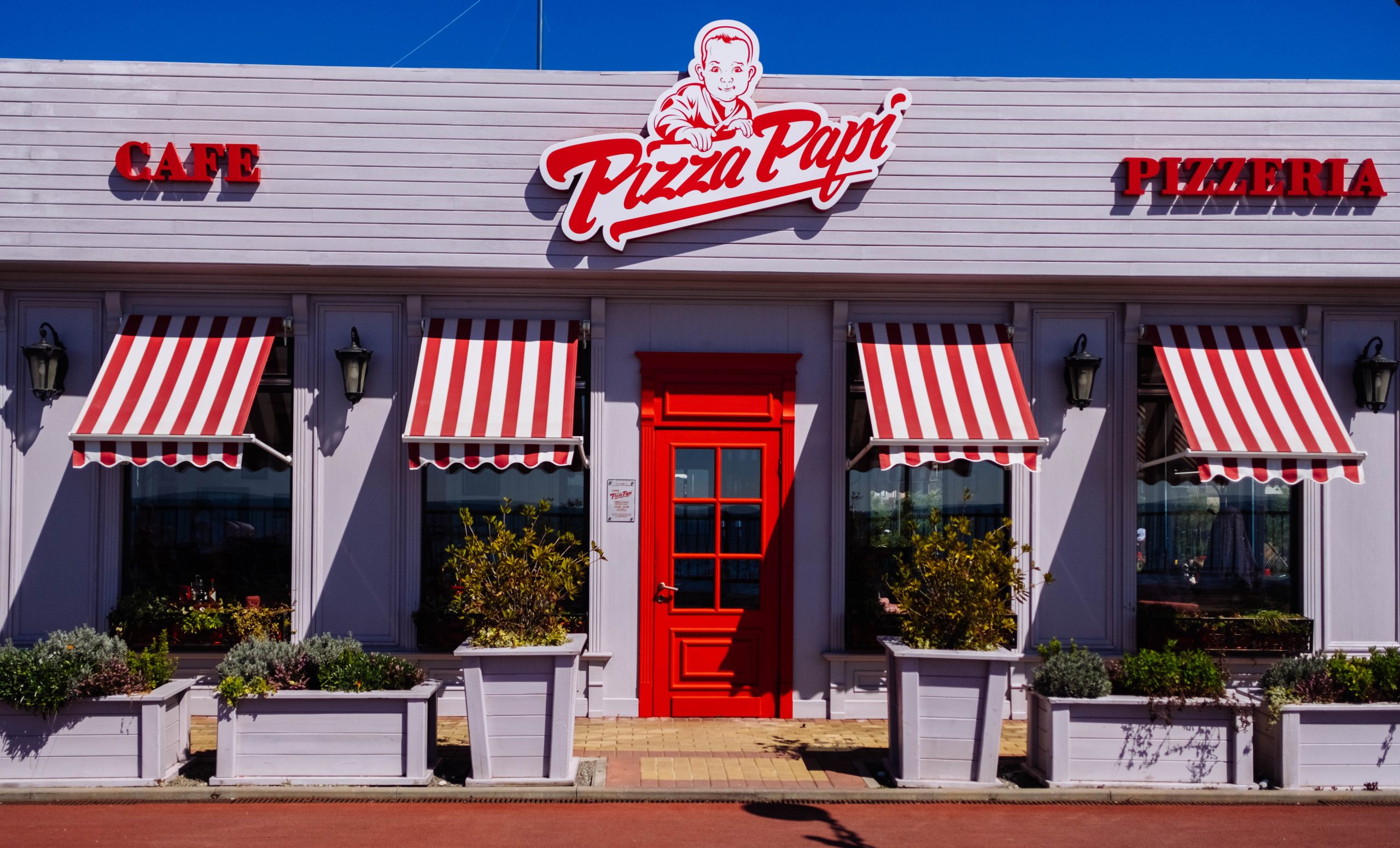 Custom Storefront Sign for Pizza Papri in Wilmington