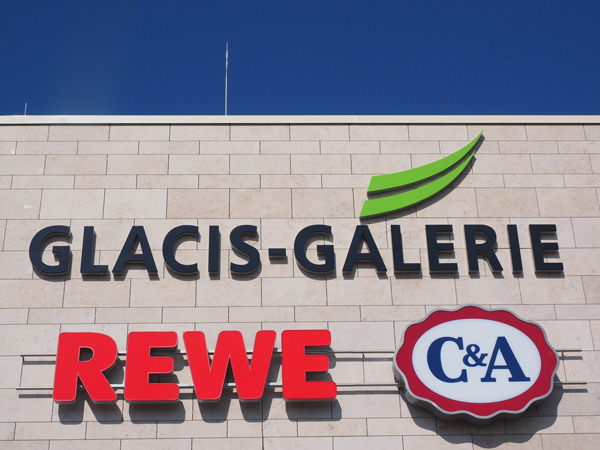 Custom Building Signage for Glacis-Galerie