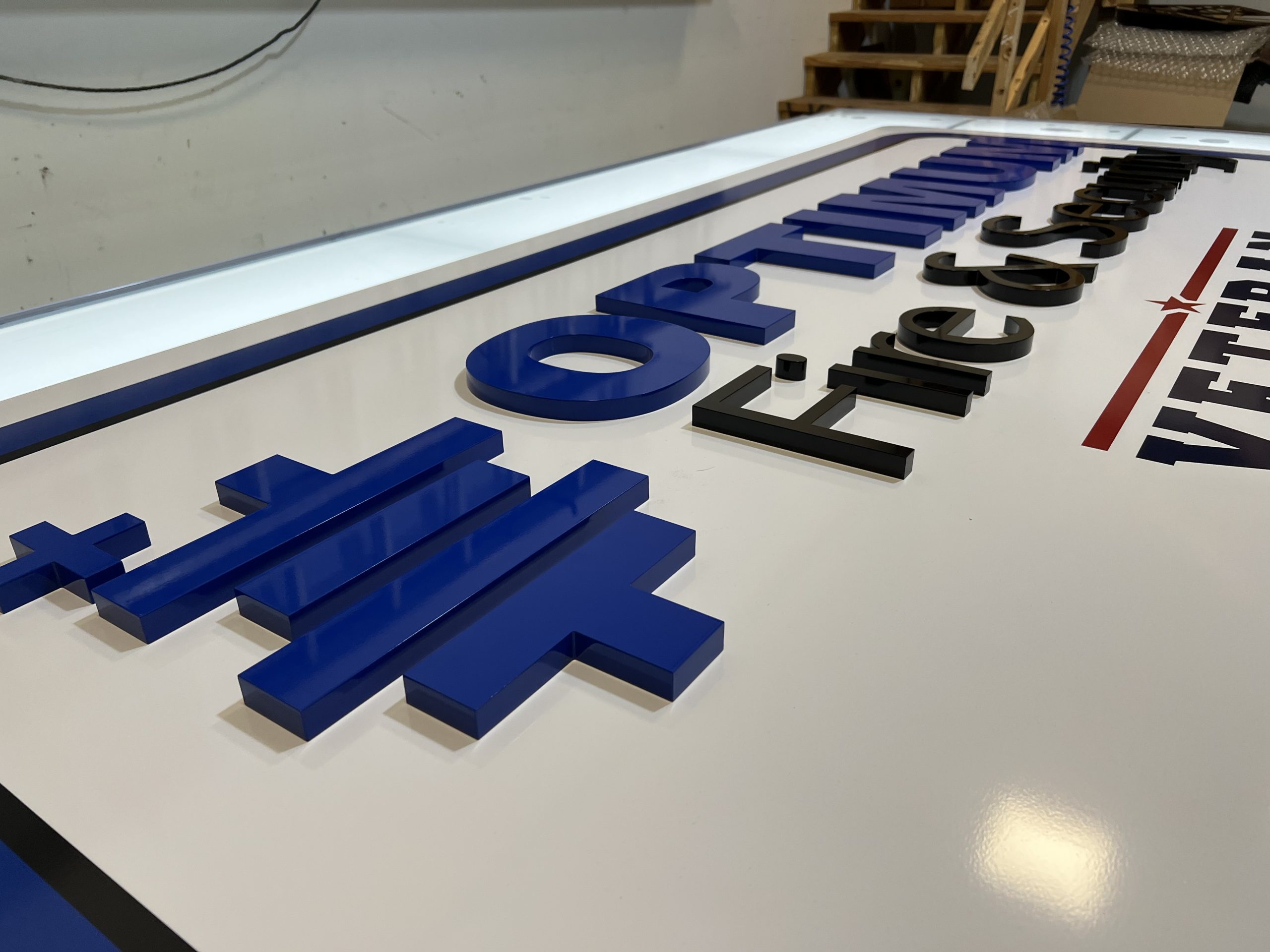 Designing custom 3d letters for Wilmington business