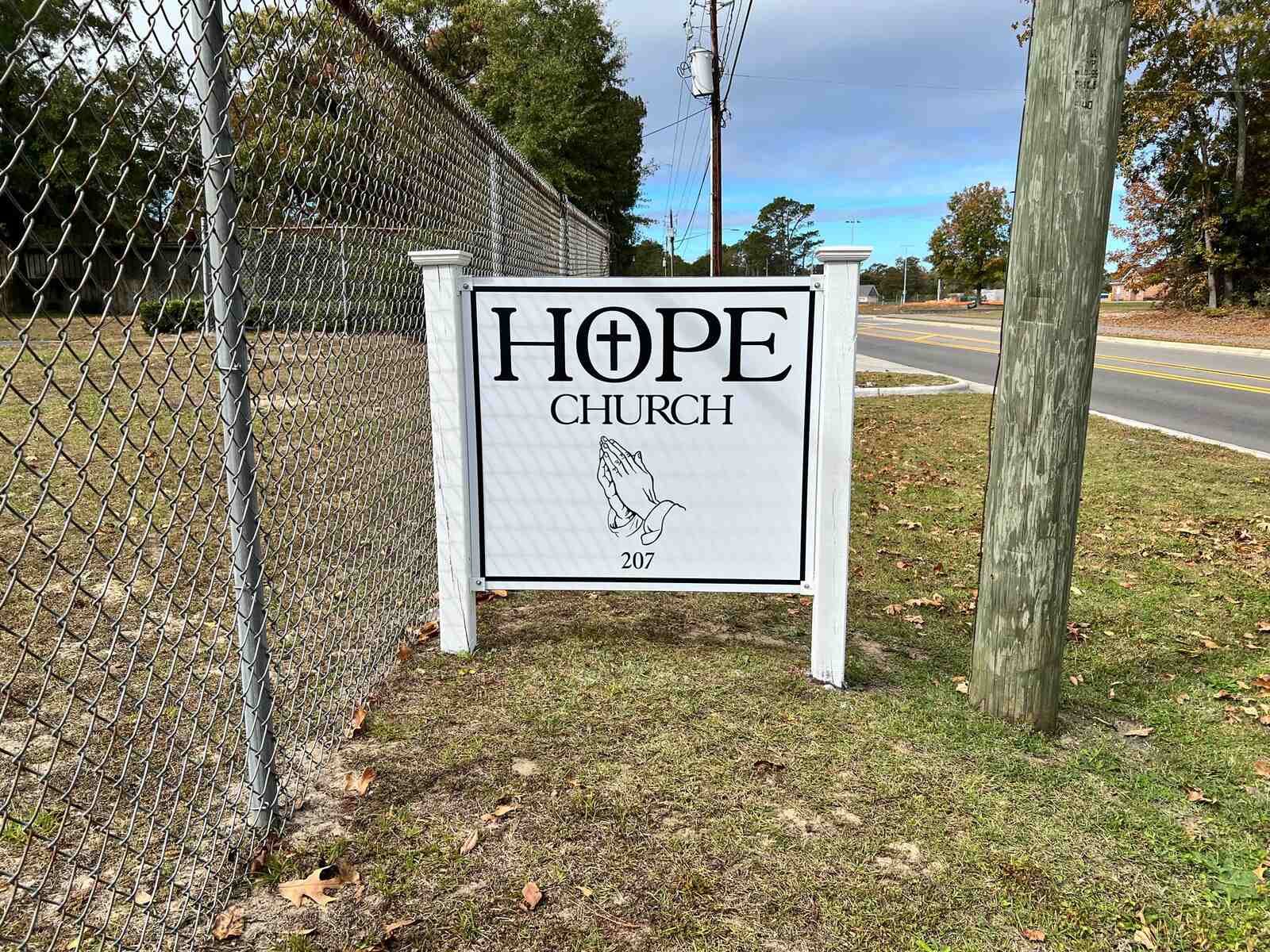 Hope Church Post And Panel Installed By Saltwater Signworks